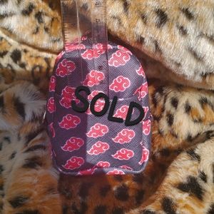 NARUTO AKATSUKI RED CLOUDS MINI backpack Keychain